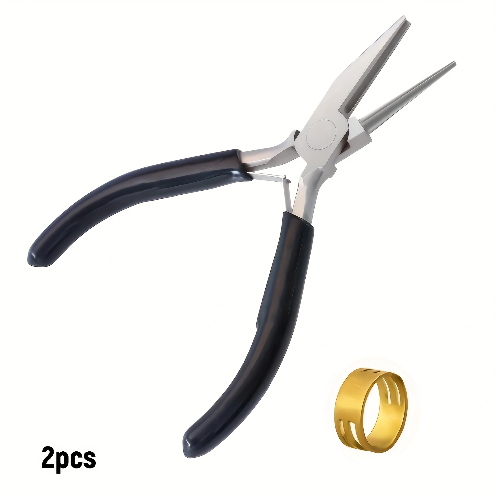 Jewelry Making Round Nose Pliers - 2/1 пары черных острогубых плоскогубцев и