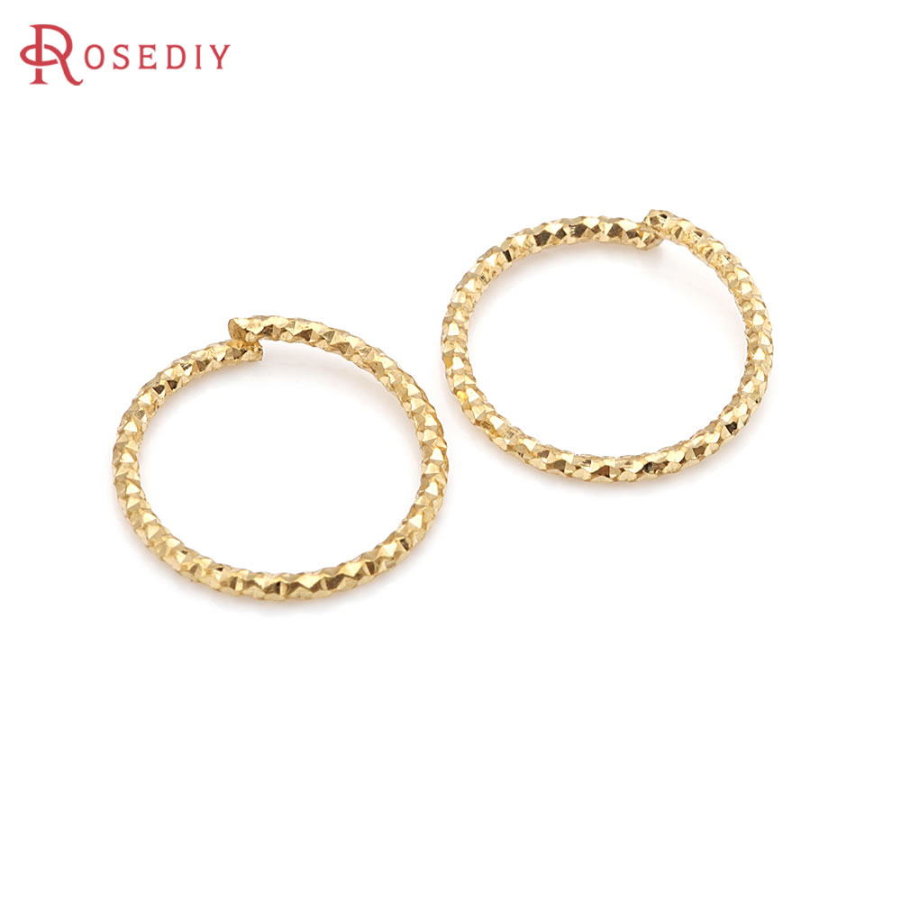 Jewelry Making Gold Wire - Кольца-коннекторы из латуни с покрытием под