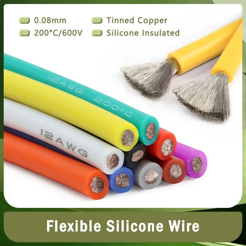 Wire 22 Gauge Copper - 1 м/5 м ультрамягкий силиконовый провод