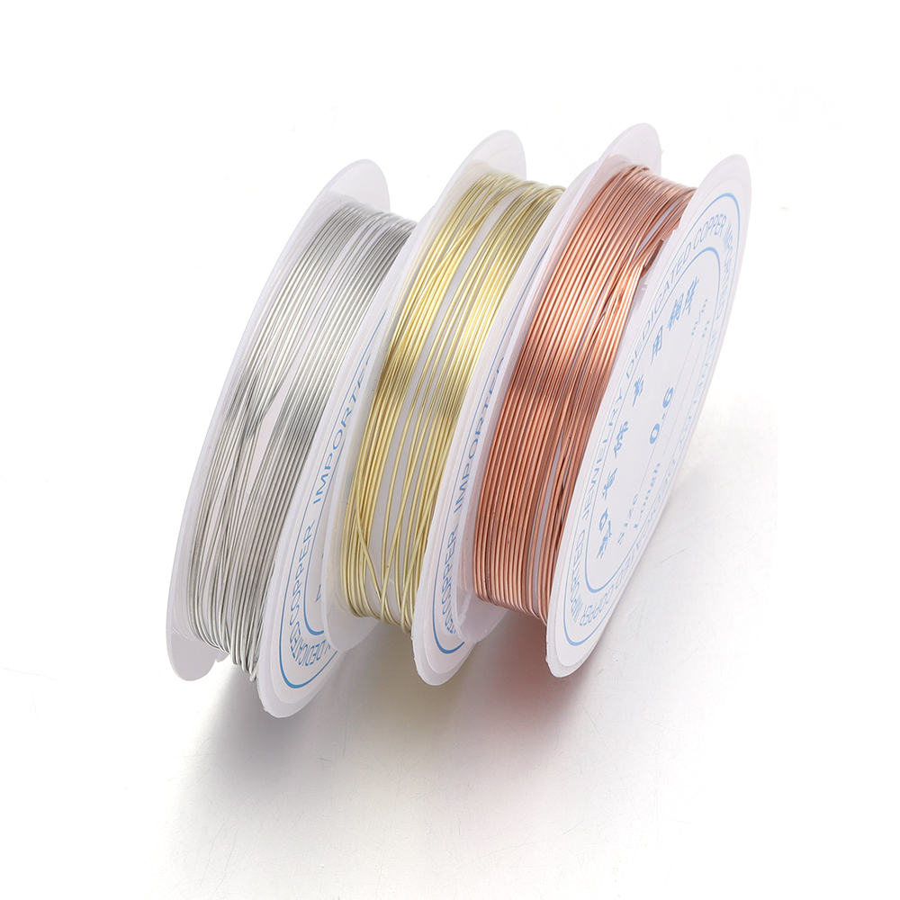 Jewelry Making With Copper Wire - 1 рулон прочной медной проволоки 0,2/0,25/0,3/0,4/0,5/0,6/0,7/0,8/1
