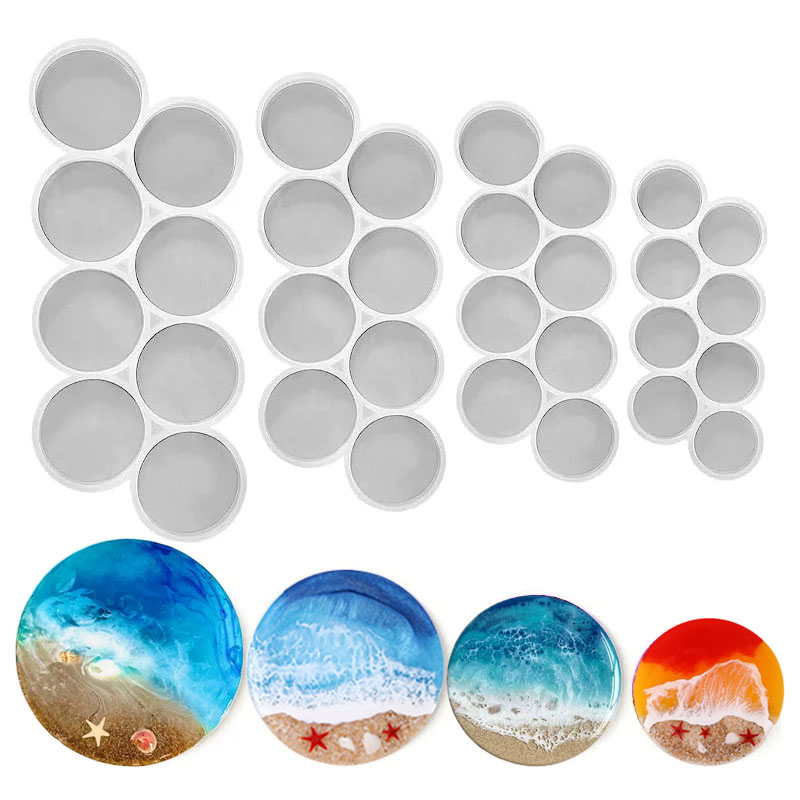 Resin Mold Jewelry - 1,25-2 дюйма круглая силиконовая форма для