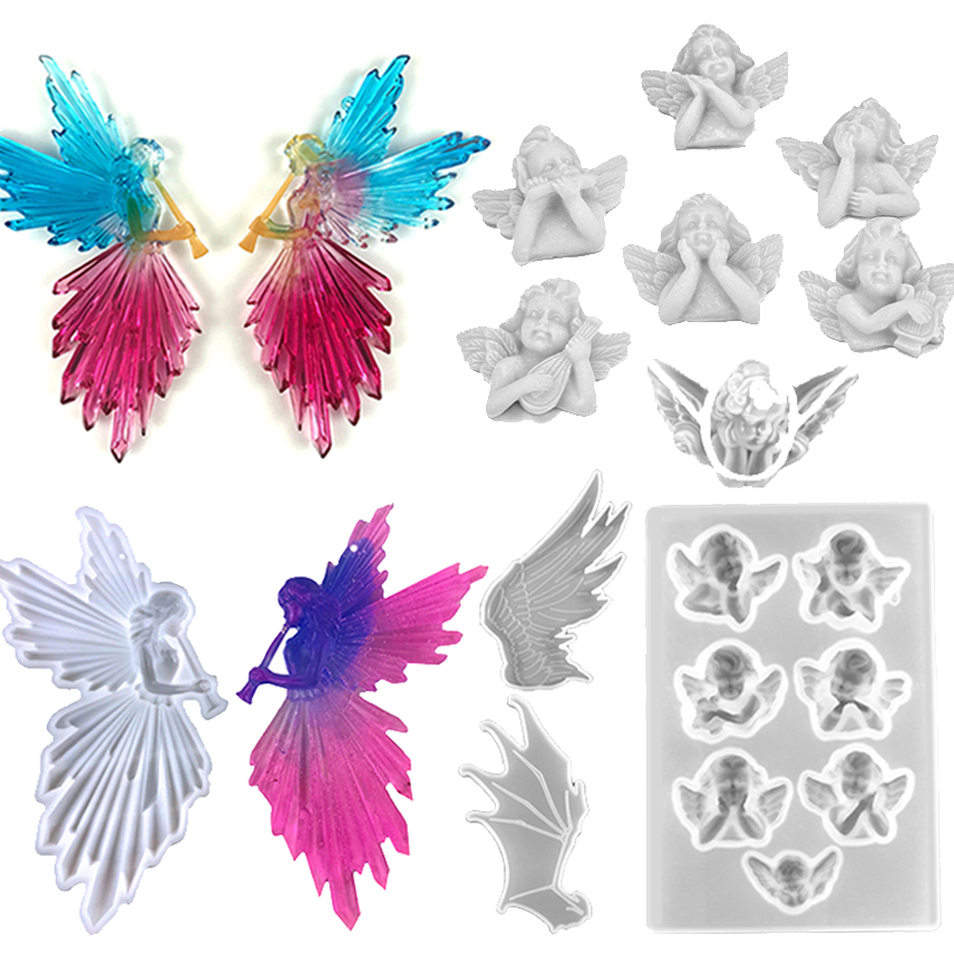 Jewelry Making Techniques - Новая силиконовая форма в виде ангела,