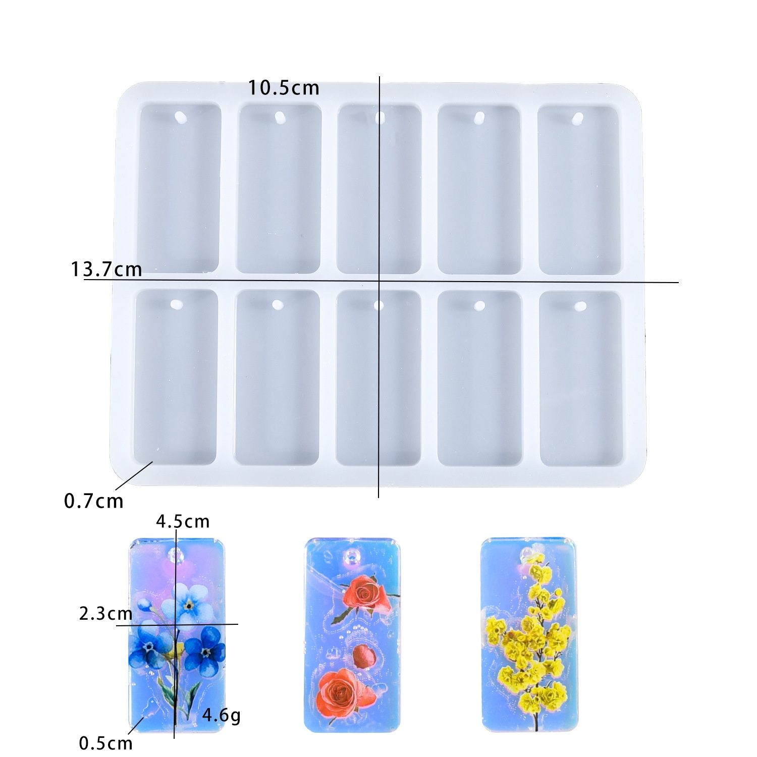 Resin Mold Jewelry - Силиконовая форма для эпоксидной смолы DIY: