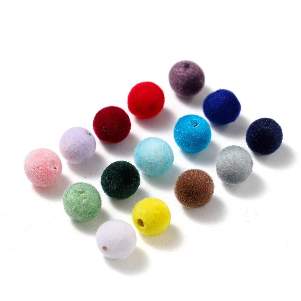 Bead Mat Velvet - Разноцветные акриловые Бархатные круглые шарики, 30