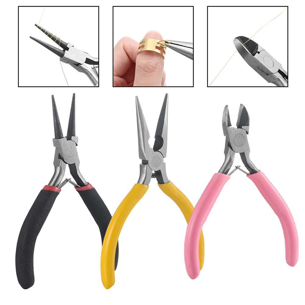 Jewelry Making Round Nose Pliers - 3 шт./компл., 3 стиля, плоскогубцы для