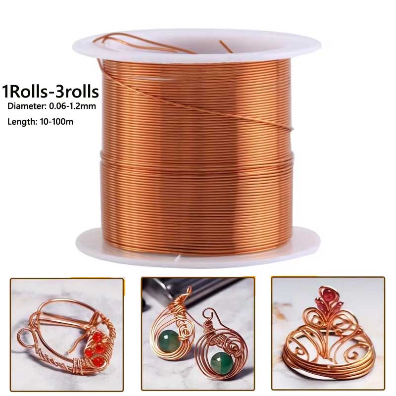 1-3 рулона мягкой медной прово – обзор и цена Jewelry Making With Copper Wire