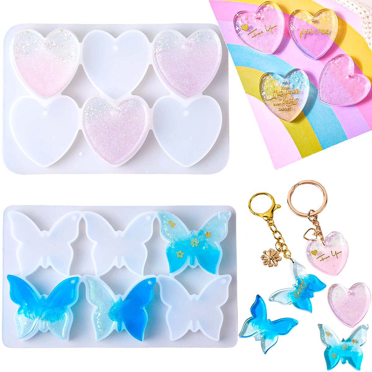 Силиконовая форма для серег с  – обзор и цена Resin Mold Jewelry