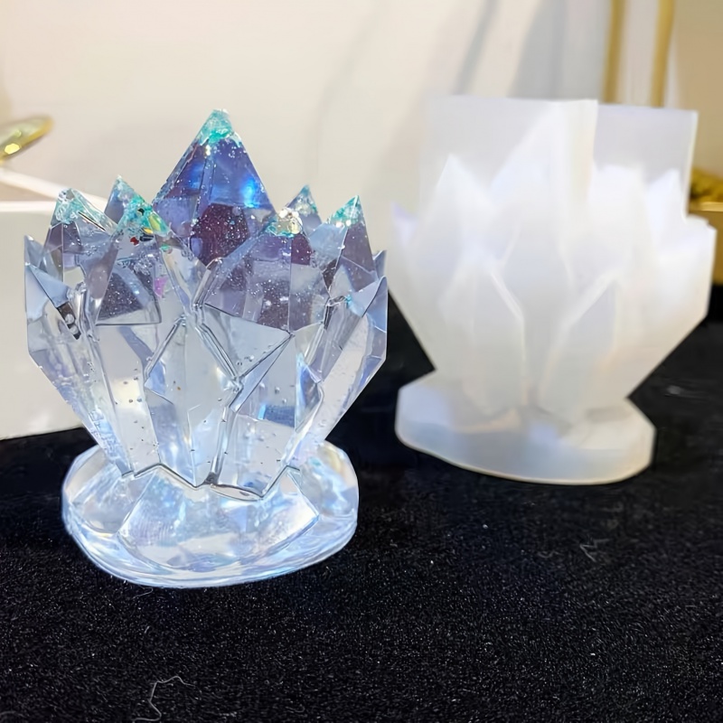 1 szt. Kryształowy klaster Dek – обзор и цена Resin Mold Jewelry