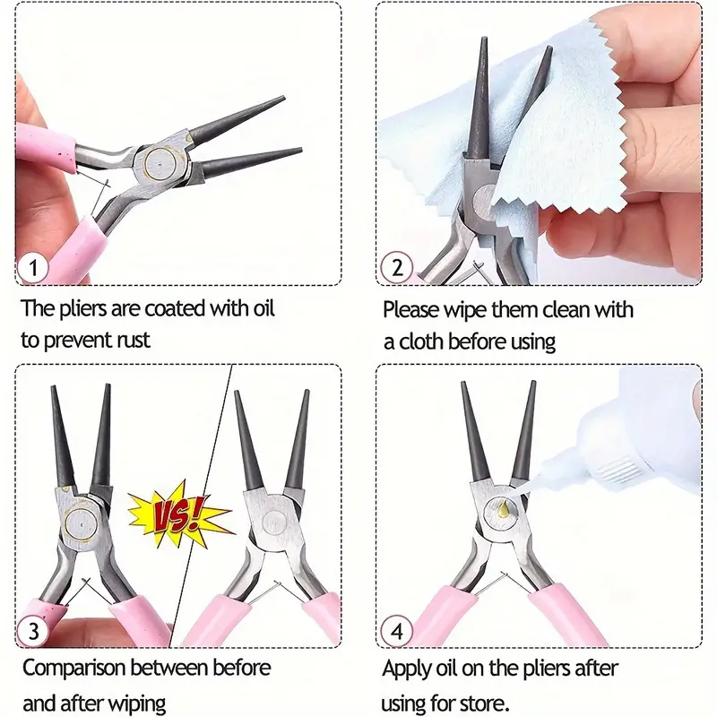 Набор из 3 плоскогубцев для из – обзор и цена Jewelry Making Round Nose Pliers