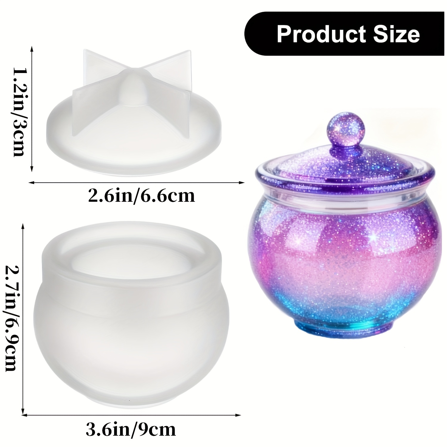 1 комплект круглых форм для ба – обзор и цена Resin Mold Jewelry